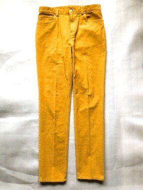 Brooks Brother Fleece Slim Fit Corduroy Chino, Sunshine Gold, 28 in,